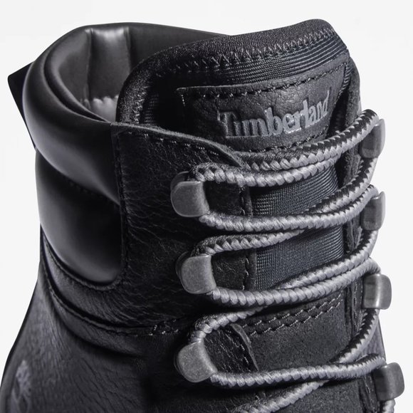 Timberland Courmayeur Valley Mid Lace Black Waterproof Boots Shoes 9 9.5 NEW - Picture 5 of 7